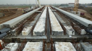 ponti prefabbricati in cemento armato preteso precompresso, ponti in continuità strutturale, ponti veloci PAC